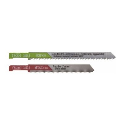 SCID Assortiment 2 lame scie sauteuse bois m&eacute;tal accroche pour Peugeot 