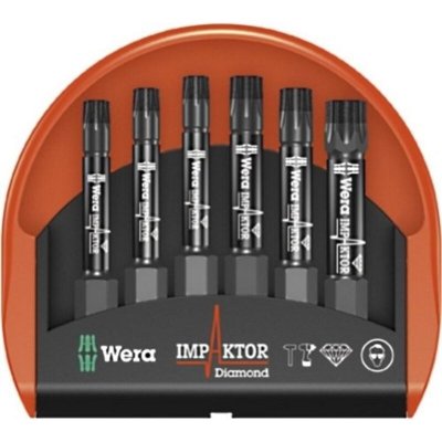 WERA Assortiment d'embouts Mini-Check Impaktor, 6 pi&egrave;ces, TORX&reg;