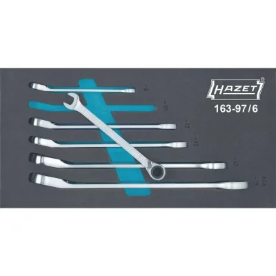  Assortiment d'outils pour servante 163- 97/ 6 Cl&eacute; mixtesHazet