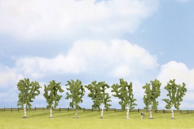 NOCH Assortiment darbres bouleau  25096 100 &agrave; 100 mm vert 7 pc(s)