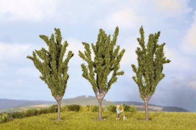 NOCH Assortiment darbres peupliers  25525 55 &agrave; 55 mm vert 3 pc(s)