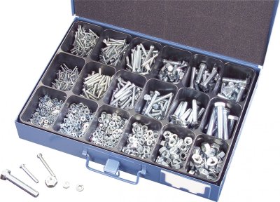 GENERIQUE Assortiment de 3 000 vis universelles en coffret 62341