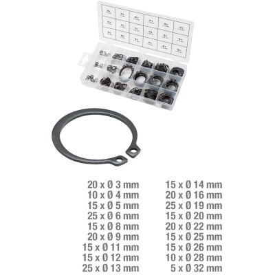 KS TOOLS Assortiment de circlips  - Ext&eacute;rieur -  300 pcs - 970.0100