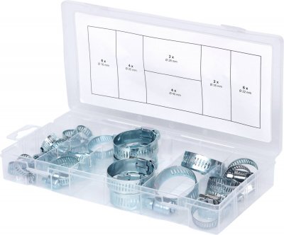 KS TOOLS Assortiment de colliers de serrage  - 26 pcs - 970.0070