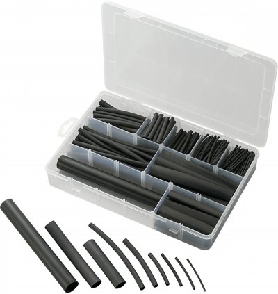 TRU COMPONENTS Assortiment de gaines thermor&eacute;tractables 2:1, 3:1, 4:1, 6:1 1572181 302 pi&egrave;ces