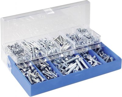 CONRAD Assortiment de vis &agrave; t&ecirc;te cylindrique 1205&nbsp;pces