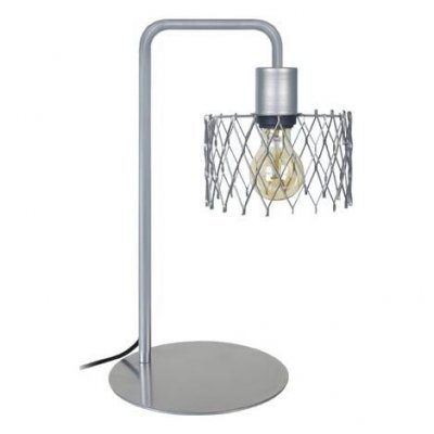 TOSEL ASTER - Lampe de bureau arqu&eacute; m&eacute;tal aluminium
