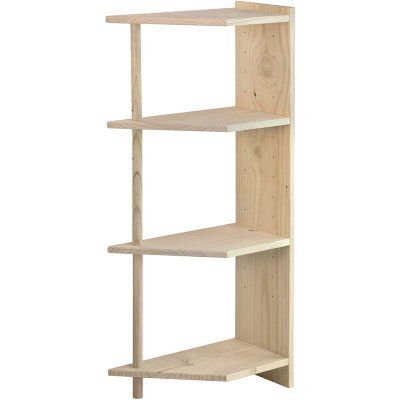 ASTIGARRAGA Etag&egrave;re d'angle 4 tablettes - 50 x 25 x 120,7 cm