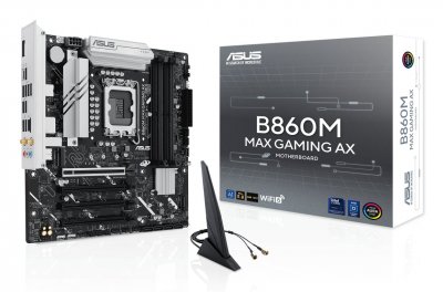 ASUS  B860M MAX GAMING AX Intel B860 LGA 1851 (Socket V1) micro ATX - Neuf