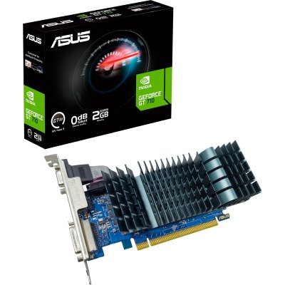 ASUS  GT710-SL-2GD5-BRK-EVO NVIDIA GeForce GT 710 2 Go 90YV0ALA-M0NA00