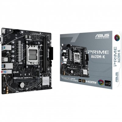 ASUS  PRIME A620M-K AMD A620 Emplacement AM5 micro ATX