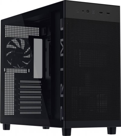 ASUS  Prime AP303 Tempered Glass (Noir) &ndash; Bo&icirc;tier PC Gaming ATX