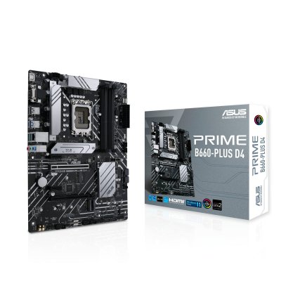 ASUS  PRIME B660-PLUS D4 Intel B660 LGA 1700 ATX 90MB18X0-M1EAY0