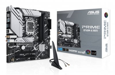 ASUS  PRIME B760M-A WIFI Intel B760 LGA 1700 micro ATX - Neuf