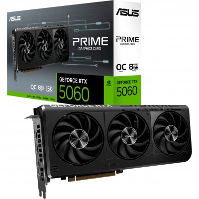 ASUS  PRIME GeForce RTX 5060 OC Edition 8 Go GDDR7 Reflex 2 RTX AI DLSS4