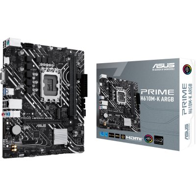 ASUS  PRIME H610M-K ARGB Intel H610 LGA 1700 micro ATX