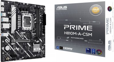 ASUS  PRIME H810M-A-CSM Intel H810 LGA 1851 (Socket V1) micro ATX