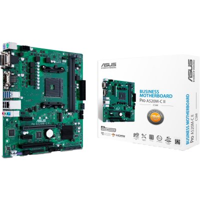 ASUS  PRO A520M-C II/CSM AMD A520 Emplacement AM4 micro ATX