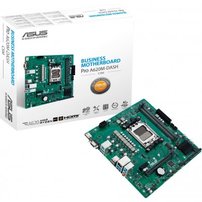 ASUS  PRO A620M-DASH-CSM AMD A620 Emplacement AM5 micro ATX