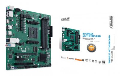ASUS  Pro B550M-C/CSM AMD B550 Emplacement AM4 Micro ATX Noir