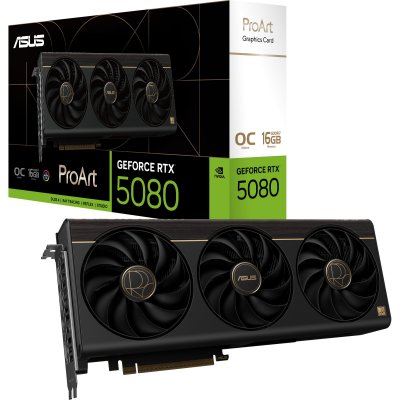 ASUS  ProArt RTX5080 O16G NVIDIA GeForce RTX 5080 16 Go GDDR7 - Neuf