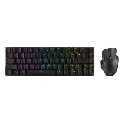 ASUS  ROG Falchion clavier FR sans fil +USB AZERTY Fran&ccedil;ais Noir - Neuf