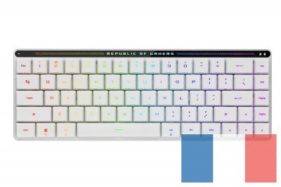 ASUS  ROG Falchion RX Low Profile (Blanc) - Clavier AZERTY