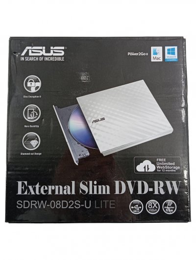 ASUS  SDRW-08D2S-U-LITE/WHT