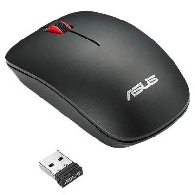 ASUS  Souris sans fil Ambidextre WT300 noire et rouge