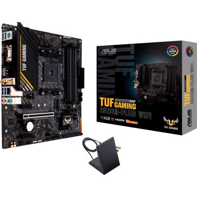 ASUS  TUF GAMING A520M-PLUS WIFI AMD A520 Emplacement AM4 micro ATX