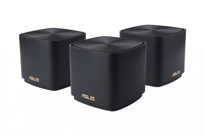 ASUS  ZenWiFi XD4 Plus AX1800 Pack de 3 syst&egrave;mes Wi-Fi maill&eacute; Noir