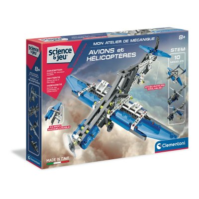 CLEMENTONI Atelier M&eacute;canique Avions Et H&eacute;licopt&egrave;res