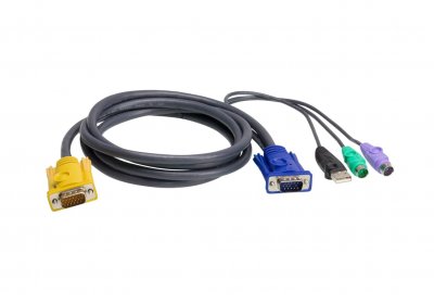 ATEN  2L-5302UP - cable clavier / video / souris (KVM) - 1.8 m