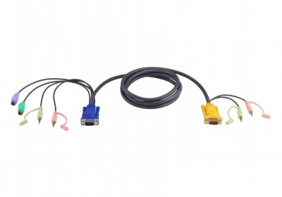 ATEN  C&acirc;ble kvm HD15 / PS2 / Audio pour 253620 / 253642 5 m