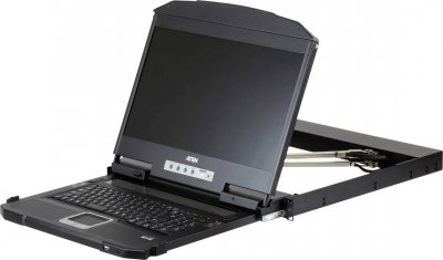 ATEN CL3800NW D Console KVM USB HDMI DVI VGA Dual Rail Allemand Noir