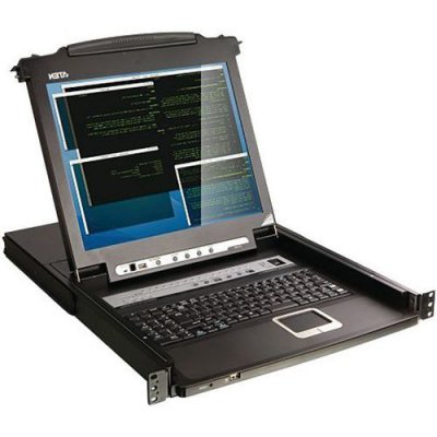 ATEN  CL5708M-AT-FG Console Ecran LCD 17"" + Clavier + Trackball AZERTY