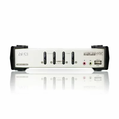ATEN  CS1734B - commutateur ecran-clavier-souris/audio/USB - 4 ports