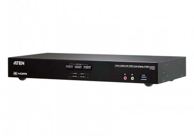 ATEN  CS1842 KVM Double ecran HDMI 4K/USB 3.0 2 Ports + audio