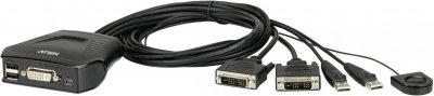 ATEN  CS22D - commutateur KVM - 2 ports - Ordinateur de bureau
