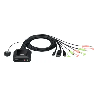 ATEN  CS52DP Switch KVM 2 ports Hybride DisplayPort et USB-C