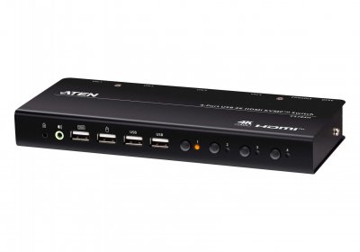 ATEN  CS784H commutateur &eacute;cran, clavier et souris Noir