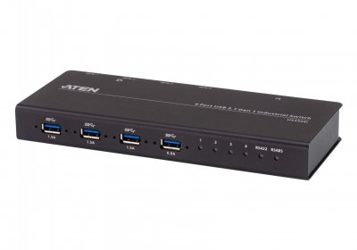 ATEN  US3344i Switch USB 4P USB Industriel 3.1 Gen1 pour 4 PC