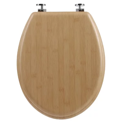 PARIS PRIX Atmosphera - Abattant WC effet bambou Natura - MDF - Marron - Natura
