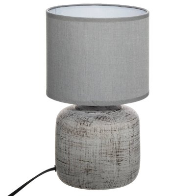 ATMOSPHERA CREATEUR D INTERIEUR Atmosphera Cr&eacute;ateur d'int&eacute;rieur - Lampe &agrave; Poser D&eacute;co Salta 26cm Gris