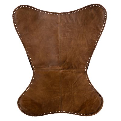 Atmosphera - Housse Fauteuil Papillon Cuir Camel Camel