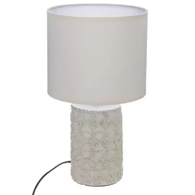 ATMOSPHERA CREATEUR D INTERIEUR Atmosphera - Lampe &agrave; Poser en c&eacute;ramique Aspect b&eacute;ton Beige Melo H 33.3