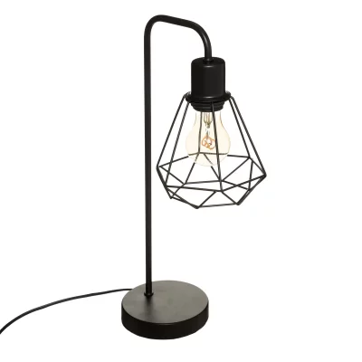 ATMOSPHERA CREATEUR D INTERIEUR Atmosphera - Lampe &agrave; poser en M&eacute;tal filaire Noir H 46 cm - Noir