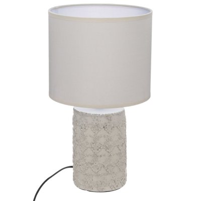 ATMOSPHERA  - Lampe &agrave; poser ethnique Melo - H. 33 cm - Beige - Melo