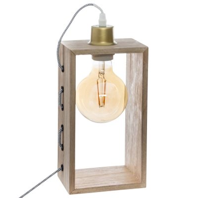 ATMOSPHERA  - Lampe Design et Originale en Bois Iwata H 28 cm