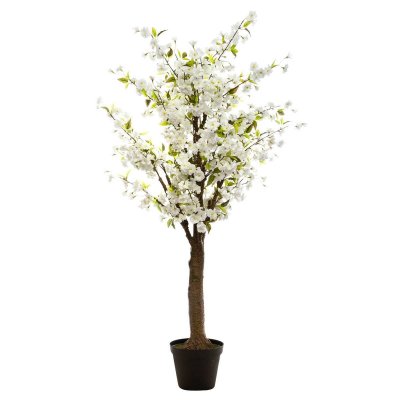 ATMOSPHERA  - Plante Artificielle Cerisier Blanc dans Son Pot H 200 cm